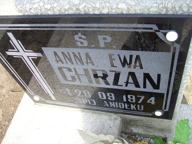 Anna Ewa Chrzan 1974 Nowa Sól - Grobonet - Wyszukiwarka osób pochowanych