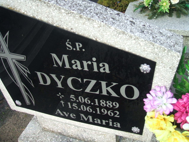 Maria Dyczko 1889 Nowa Sól - Grobonet - Wyszukiwarka osób pochowanych