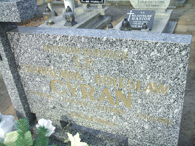 Bolesław Cyran 1909 Nowa Sól - Grobonet - Wyszukiwarka osób pochowanych