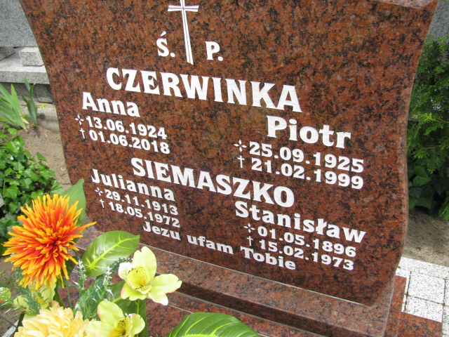 Stanisław Siemaszko 1896 Nowa Sól - Grobonet - Wyszukiwarka osób pochowanych