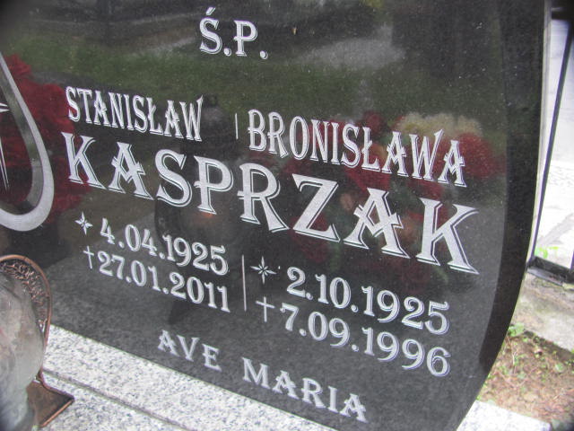 Stanisław Kasprzak 1925 Nowa Sól - Grobonet - Wyszukiwarka osób pochowanych
