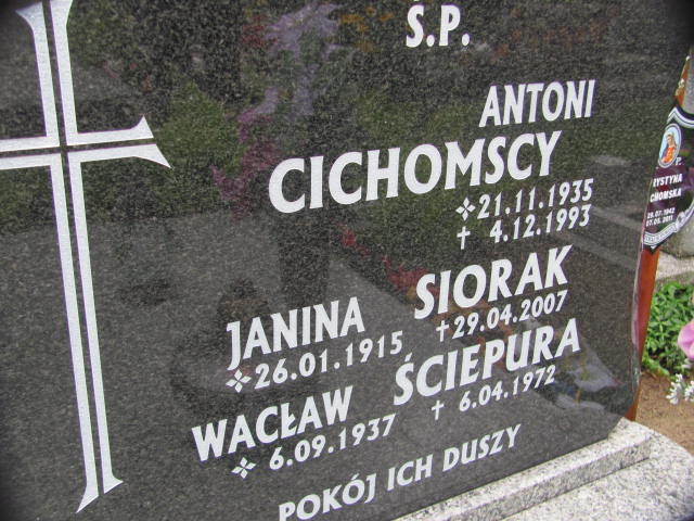 Antoni Cichomski 1935 Nowa Sól - Grobonet - Wyszukiwarka osób pochowanych