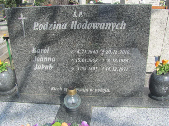 Karol Hodowany 1940 Nowa Sól - Grobonet - Wyszukiwarka osób pochowanych