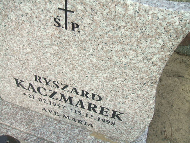 Ryszard Kaczmarek 1957 Nowa Sól - Grobonet - Wyszukiwarka osób pochowanych
