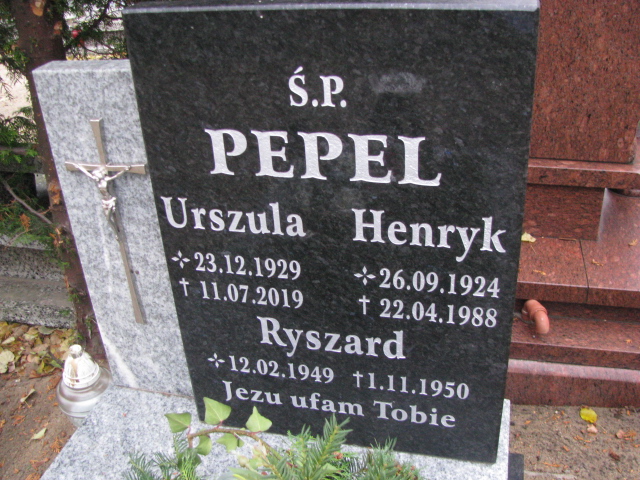Urszula Pepel 1929 Nowa Sól - Grobonet - Wyszukiwarka osób pochowanych