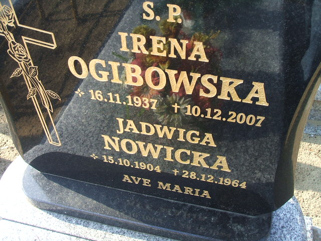 Jadwiga Nowicka 1904 Nowa Sól - Grobonet - Wyszukiwarka osób pochowanych