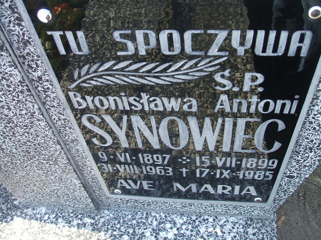 Antoni Synowiec 1899 Nowa Sól - Grobonet - Wyszukiwarka osób pochowanych