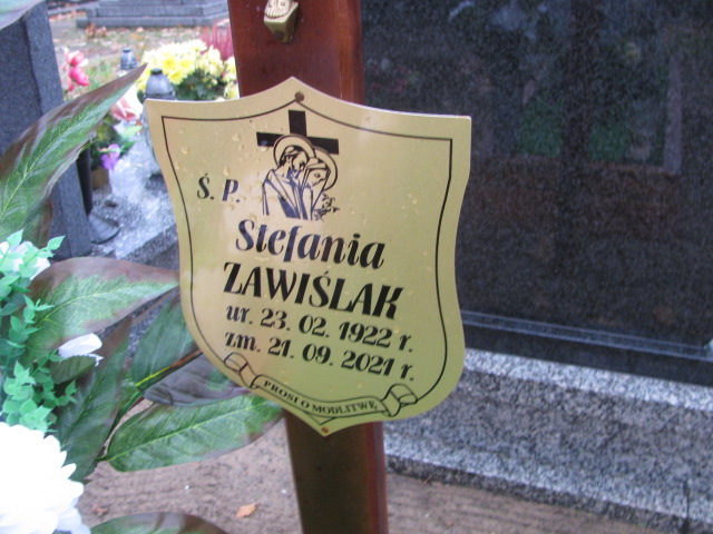 Stefania ZAWIŚLAK 1922 Nowa Sól - Grobonet - Wyszukiwarka osób pochowanych
