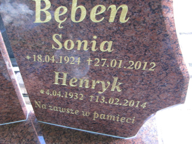 Henryk Bęben 1932 Nowa Sól - Grobonet - Wyszukiwarka osób pochowanych