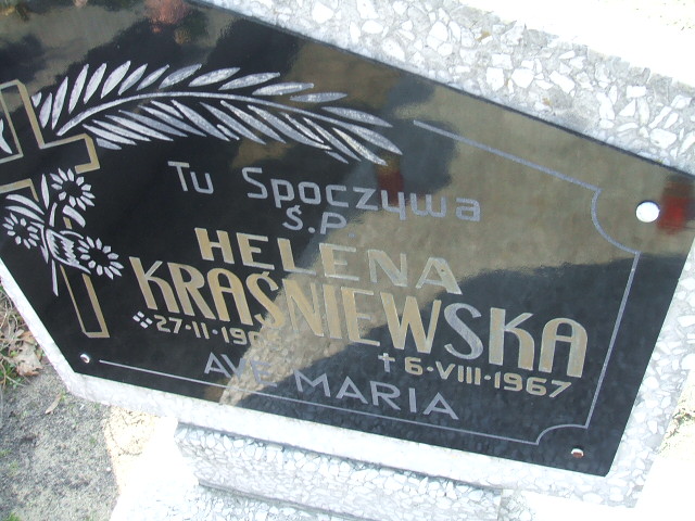 Helena Kraśniewska 1905 Nowa Sól - Grobonet - Wyszukiwarka osób pochowanych