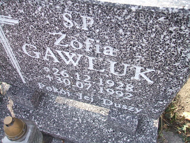 Zofia Gawluk 1928 Nowa Sól - Grobonet - Wyszukiwarka osób pochowanych