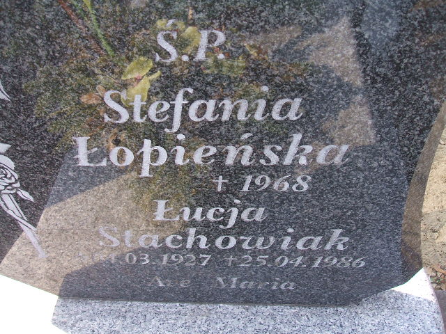 Stefania Łapińska Piechota 1905 Nowa Sól - Grobonet - Wyszukiwarka osób pochowanych