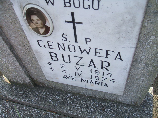 Genowefa Buzar 1914 Nowa Sól - Grobonet - Wyszukiwarka osób pochowanych