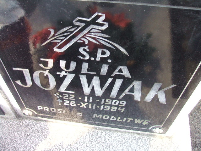 Julia Jóźwiak 1909 Nowa Sól - Grobonet - Wyszukiwarka osób pochowanych