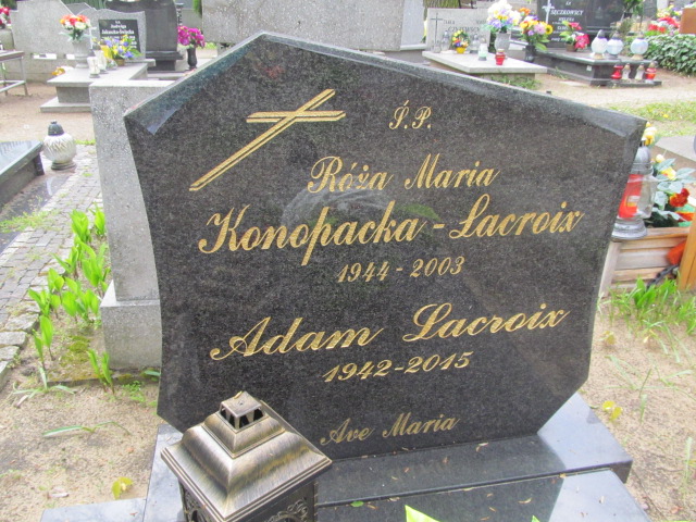 RÓŻA MARIA Konopacka Lacroix 1944 Nowa Sól - Grobonet - Wyszukiwarka osób pochowanych