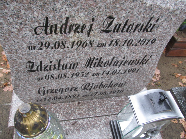 Andrzej ZATORSKI 1968 Nowa Sól - Grobonet - Wyszukiwarka osób pochowanych