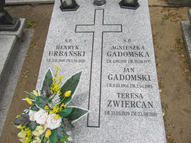 Henryk URBAŃSKI 1949 Nowa Sól - Grobonet - Wyszukiwarka osób pochowanych