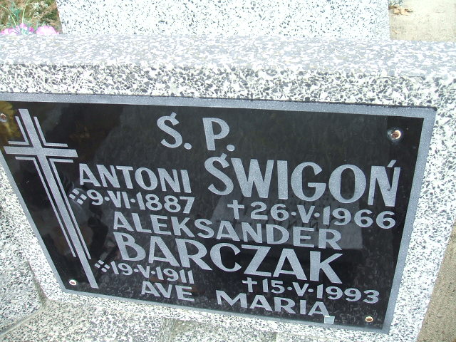 Antoni Świgoń 1887 Nowa Sól - Grobonet - Wyszukiwarka osób pochowanych