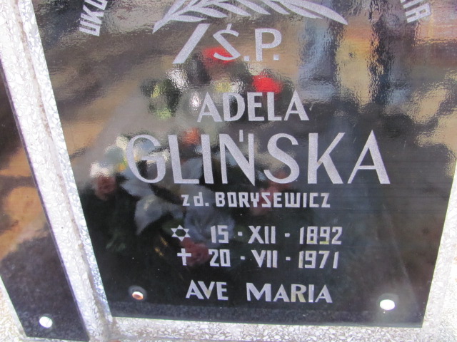 Adela Glińska 1892 Nowa Sól - Grobonet - Wyszukiwarka osób pochowanych