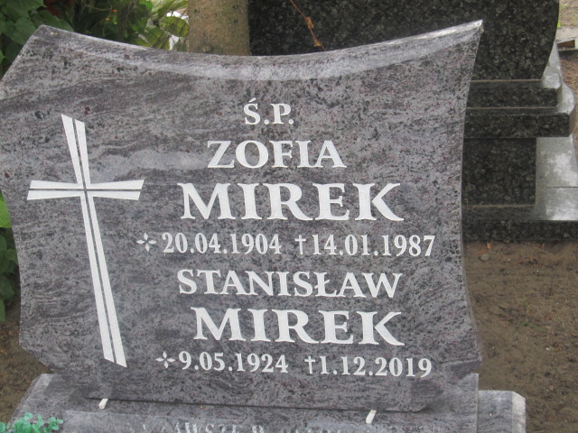 Grób STANISŁAW MIREK