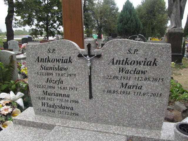 Maria Antkowiak 1934 Nowa Sól - Grobonet - Wyszukiwarka osób pochowanych