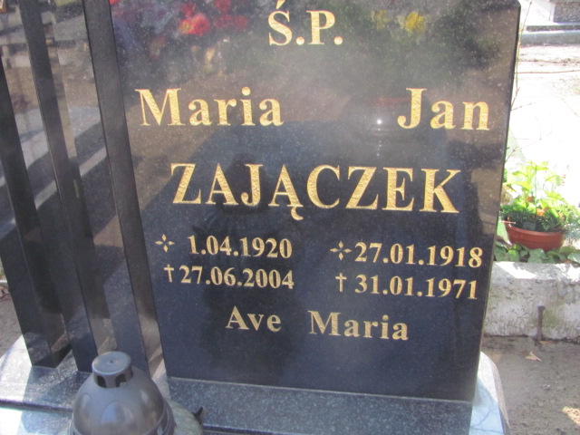 Maria Zajączek 1920 Nowa Sól - Grobonet - Wyszukiwarka osób pochowanych