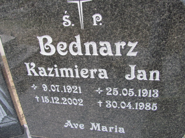 Kazimiera Bednarz 1921 Nowa Sól - Grobonet - Wyszukiwarka osób pochowanych