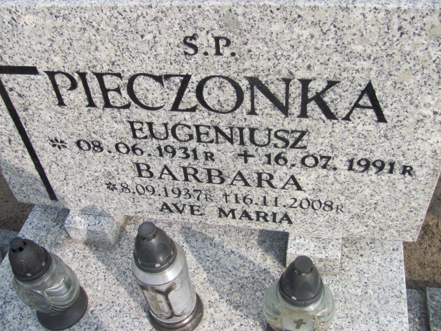 Barbara Pieczonka 1937 Nowa Sól - Grobonet - Wyszukiwarka osób pochowanych