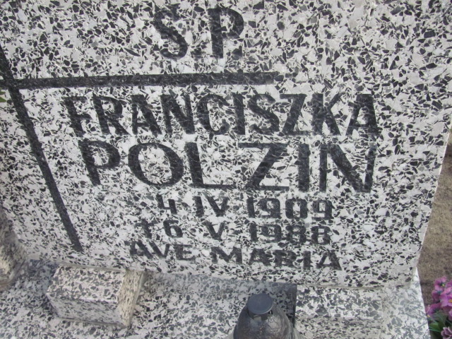 Franciszka Polzin 1909 Nowa Sól - Grobonet - Wyszukiwarka osób pochowanych