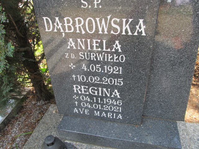 Grób REGINA KOŁWZAN