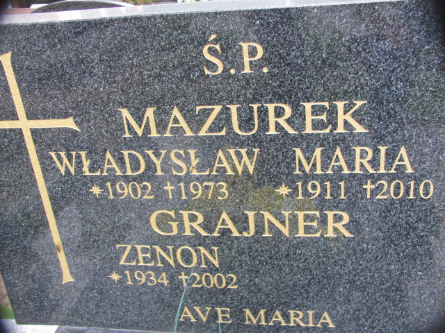 Marianna Mazurek 1911 Nowa Sól - Grobonet - Wyszukiwarka osób pochowanych