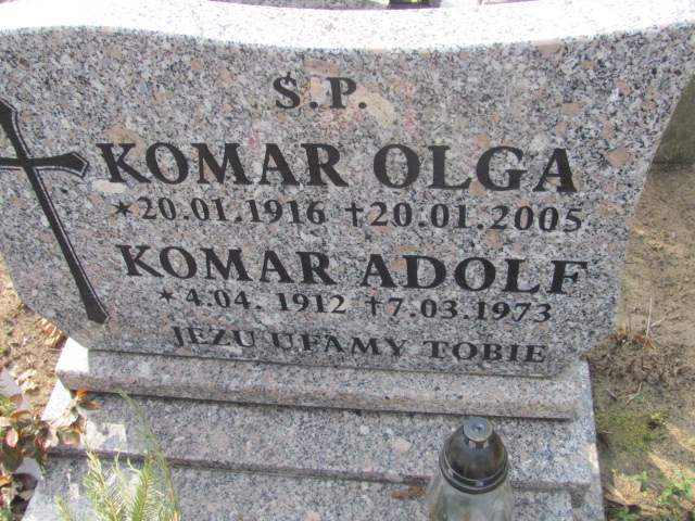 Adolf Komar 1912 Nowa Sól - Grobonet - Wyszukiwarka osób pochowanych