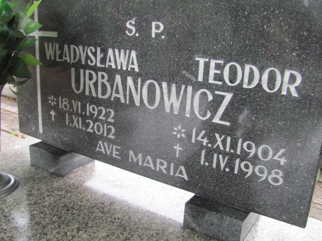 Teodor Urbanowicz 1904 Nowa Sól - Grobonet - Wyszukiwarka osób pochowanych