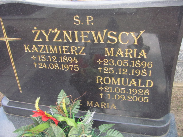 Kazimierz Żyźniewski 1894 Nowa Sól - Grobonet - Wyszukiwarka osób pochowanych