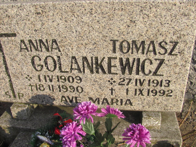 Anna Golankewicz 1909 Nowa Sól - Grobonet - Wyszukiwarka osób pochowanych