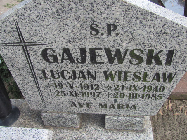 Wiesław Gajewski 1940 Nowa Sól - Grobonet - Wyszukiwarka osób pochowanych