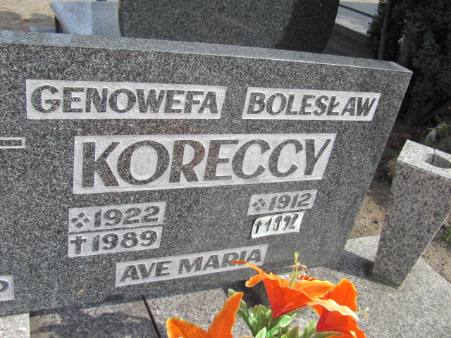 Genowefa Korecka 1922 Nowa Sól - Grobonet - Wyszukiwarka osób pochowanych