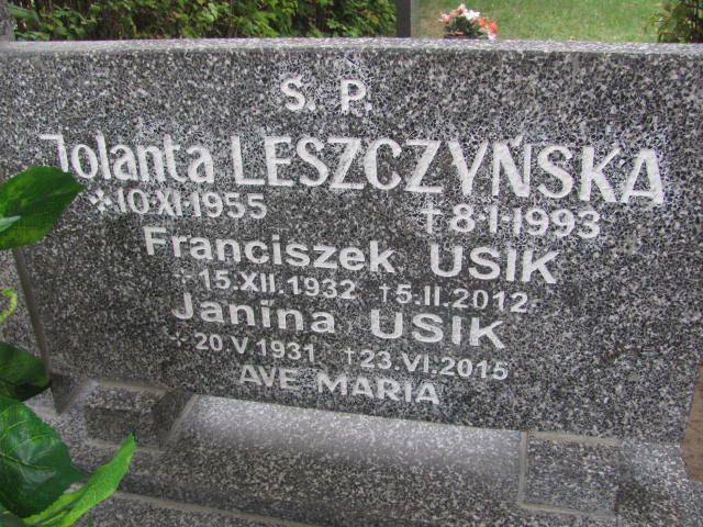 Franciszek Usik 1932 Nowa Sól - Grobonet - Wyszukiwarka osób pochowanych