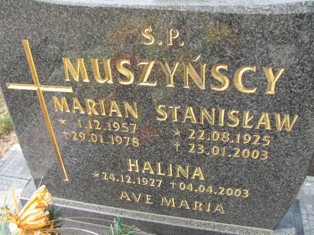 Halina Muszyńska 1927 Nowa Sól - Grobonet - Wyszukiwarka osób pochowanych