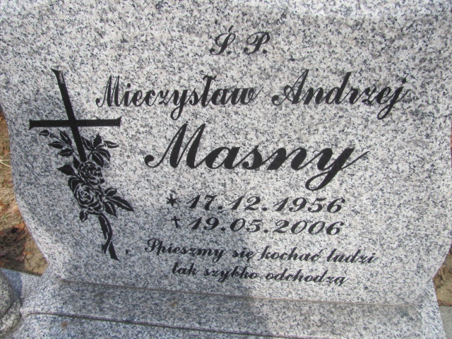 Mieczysław Andrzej Masny 1956 Nowa Sól - Grobonet - Wyszukiwarka osób pochowanych