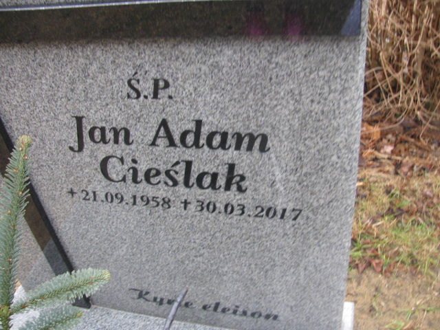 Jan Cieślak 1958 Nowa Sól - Grobonet - Wyszukiwarka osób pochowanych