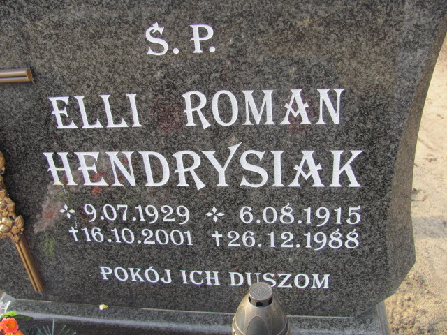 Roman Hendrysiak 1915 Nowa Sól - Grobonet - Wyszukiwarka osób pochowanych