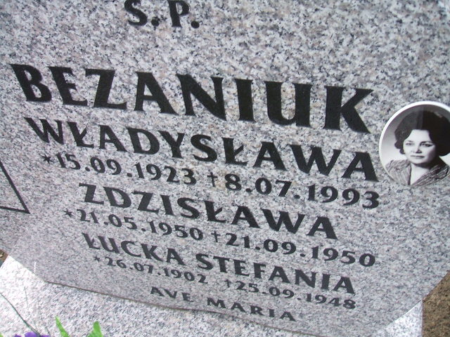 Zdzisława Bezaniuk 1950 Nowa Sól - Grobonet - Wyszukiwarka osób pochowanych