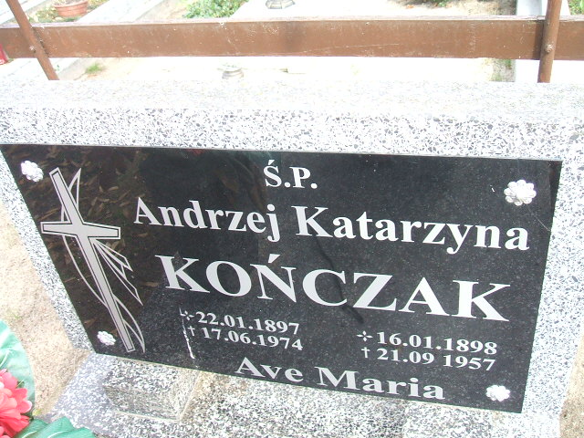 Andrzej Kończak 1897 Nowa Sól - Grobonet - Wyszukiwarka osób pochowanych