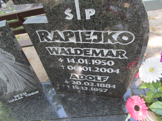 Adolf Rapiejko 1884 Nowa Sól - Grobonet - Wyszukiwarka osób pochowanych