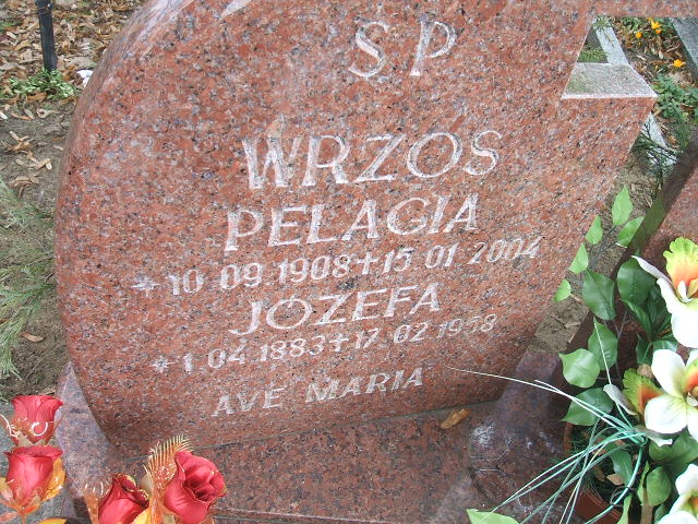 Józefa Wrzos 1883 Nowa Sól - Grobonet - Wyszukiwarka osób pochowanych