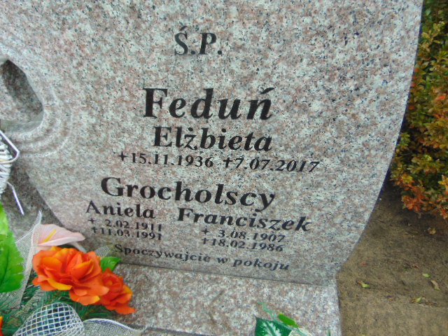 Elżbieta Feduń  1936 Nowa Sól - Grobonet - Wyszukiwarka osób pochowanych