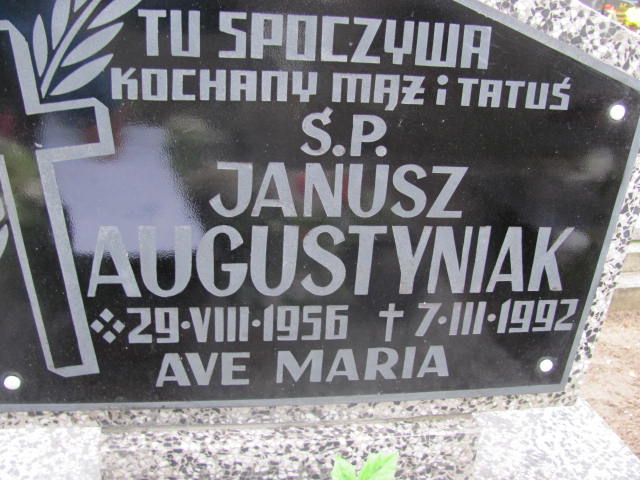 Janusz Augustyniak 1956 Nowa Sól - Grobonet - Wyszukiwarka osób pochowanych