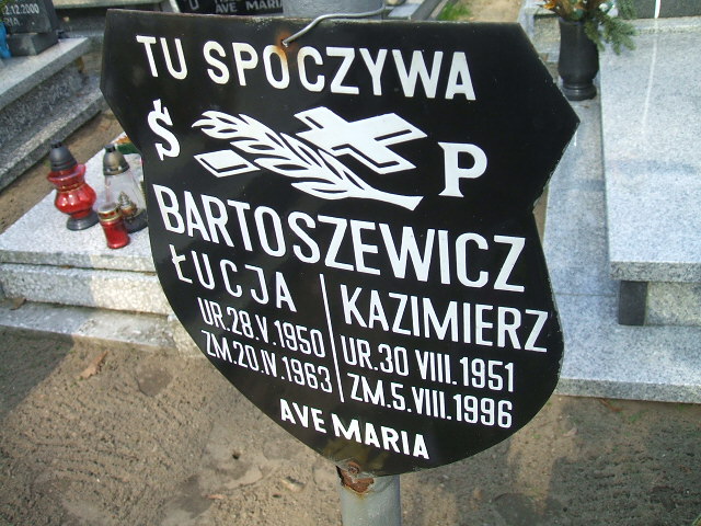 Łucja Bartoszewicz 1950 Nowa Sól - Grobonet - Wyszukiwarka osób pochowanych