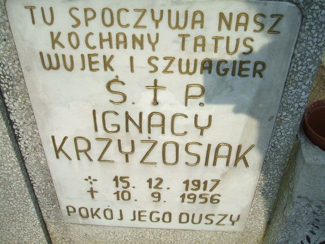 Ignacy Krzyżosiak 1917 Nowa Sól - Grobonet - Wyszukiwarka osób pochowanych